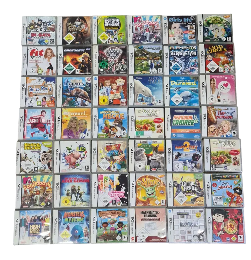 Nintendo DS Spiele (42 Stück) - gebraucht mit OVP