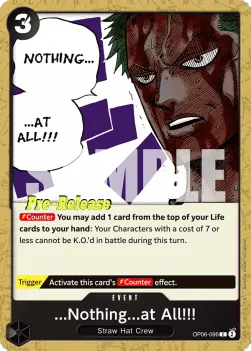 ...Nothing...at All!!! (OP06-096) OP06P Common Near Mint Englisch