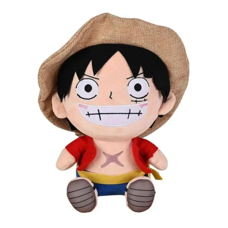 One Piece Monkey D. Ruffy Plüschfigur 25 cm New World
