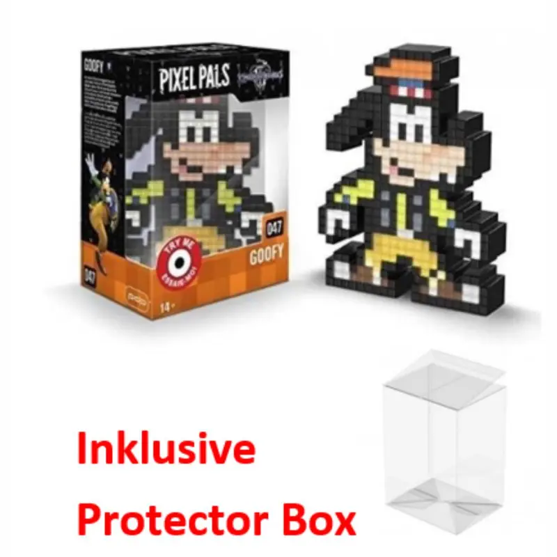 PIXEL PALS Disneys Kingdom Hearts 3 #047 Goofy Leuchtfigur NEU + Protector Box