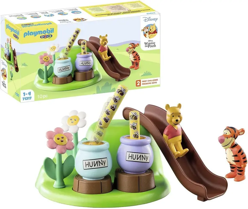 PLAYMOBIL 1.2.3 Disney Winnie Puuh & Tigger Bienengarten