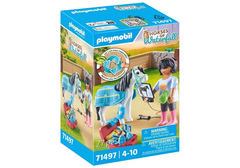 PLAYMOBIL 71497 Pferdetherapeutin mit Pony & Zubehör