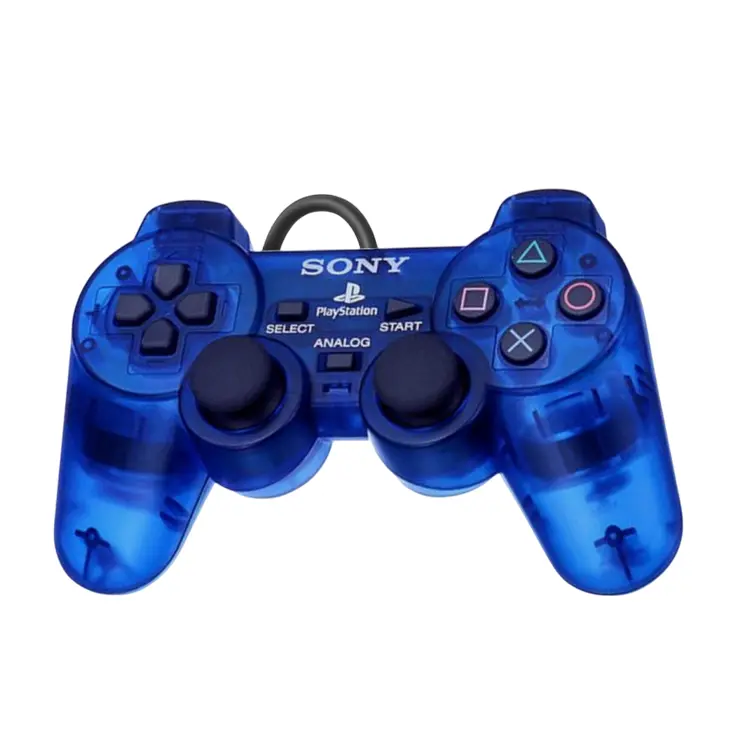 Playstation 2  Ps2 Controller blau transparent - Original Sony - Dualshock - sehr gut