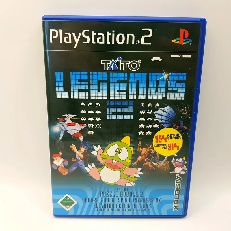 Playstation 2 Ps2 - Taito Legends 2 (Puzzle Bobble 2, Darius Gaiden, Space Invaders DX, etc.) - gebraucht