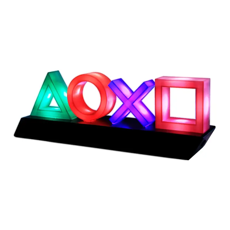 Playstation Icons Light Gaming Lampe Licht Nachtlicht mit 3 Modi - gebraucht