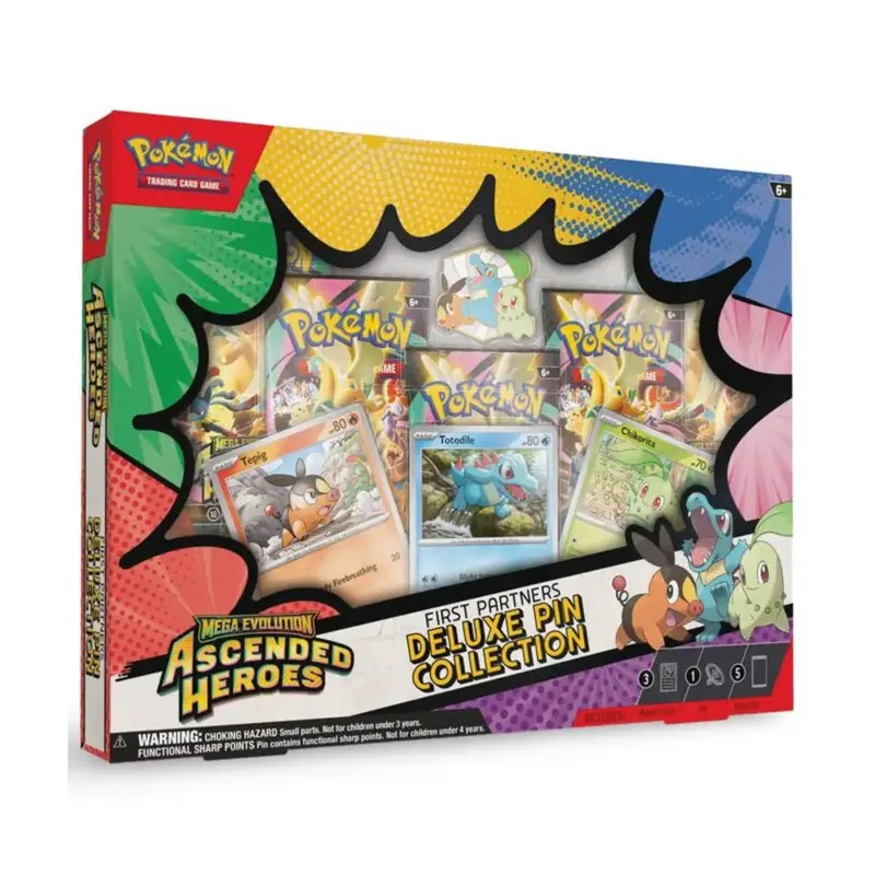 Pokémon Ascended Heroes Deluxe Pin Kollektion First Partners Englisch