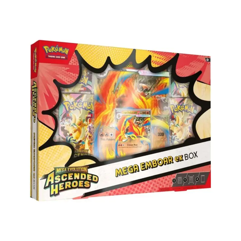 Pokémon Ascended Heroes Mega Emboar ex Box Englisch