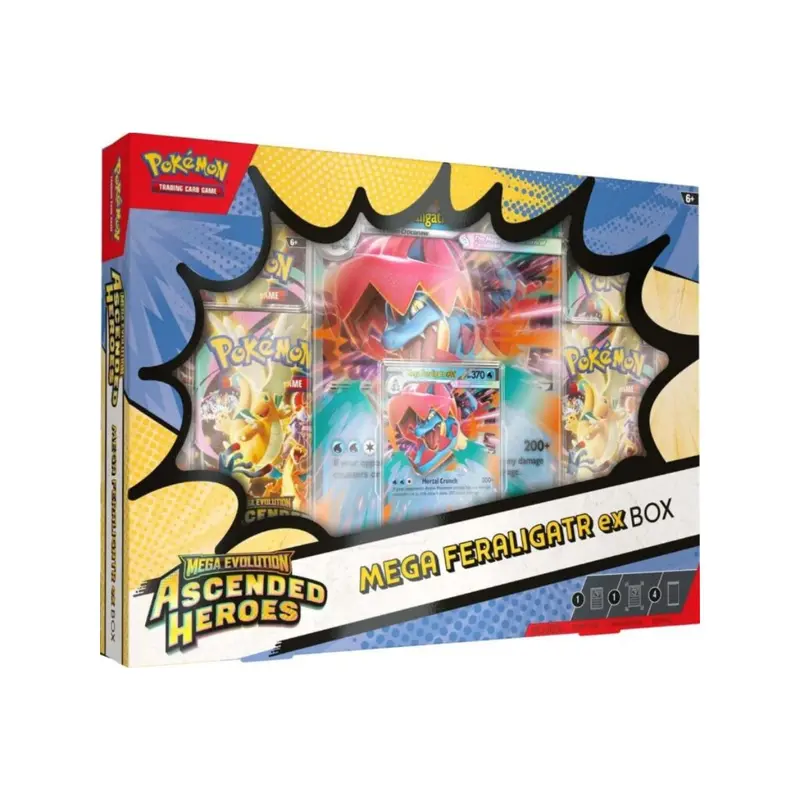 Pokémon Ascended Heroes Mega Feraligatr ex Box Englisch