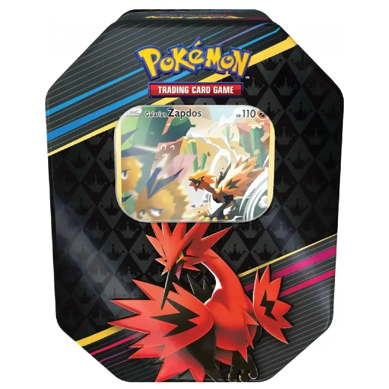 Pokémon Crown Zenith Tin Box Zapdos (EN) – Promo + Booster