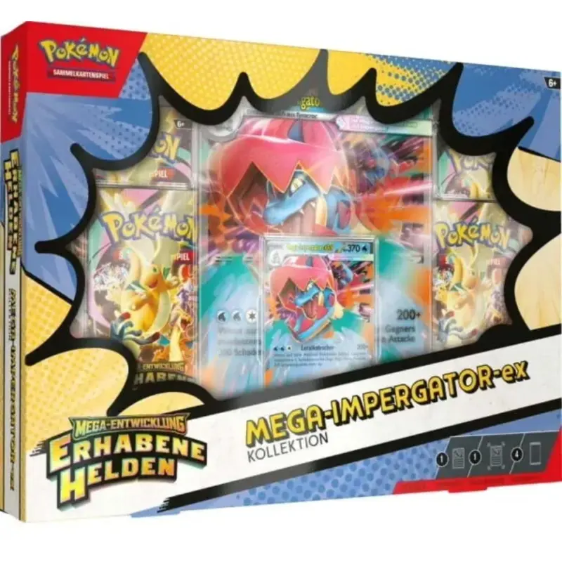 Pokémon Erhabene Helden Mega-Impergator-EX Kollektion Deutsch