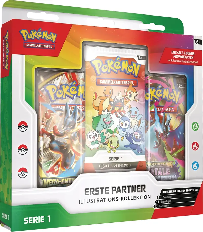 Pokémon Erste Partner Kollektion Serie 1 – 3 von 9 zufällig