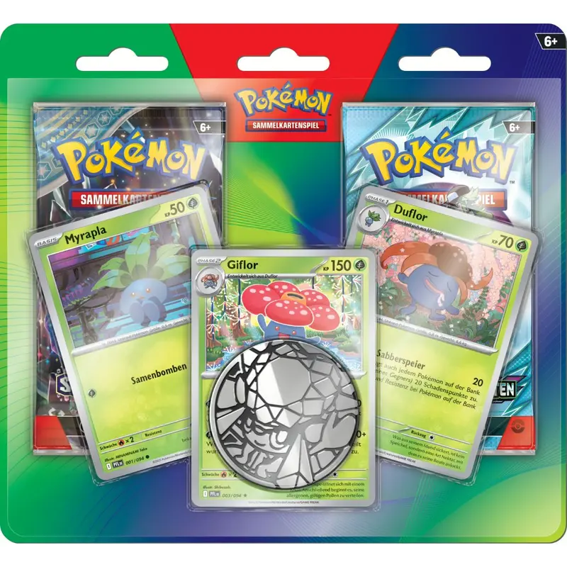 Pokémon Giflor 2 Pack Blister Deutsch
