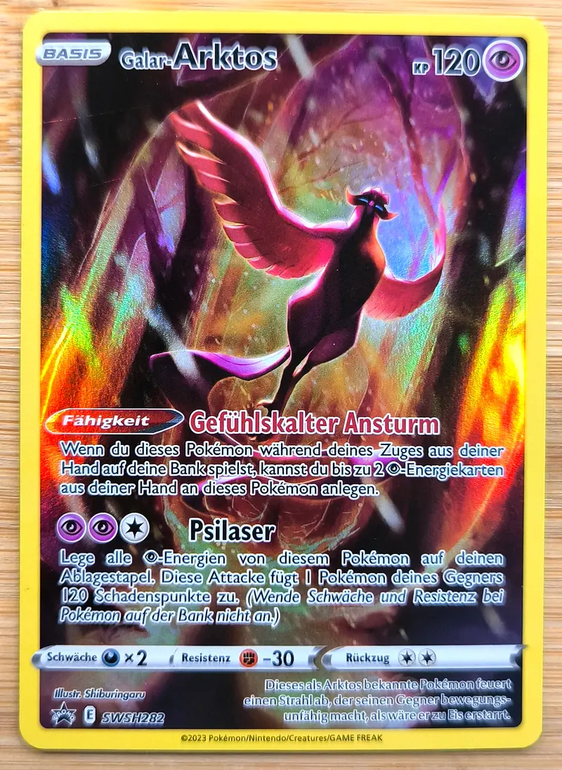 Pokemon Karte Galar-Arktos Black Star Promo SWSH282