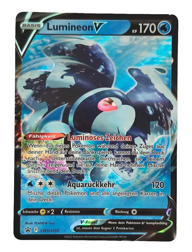 Pokemon Karte Lumineon V SWSH250 Black Star Promo