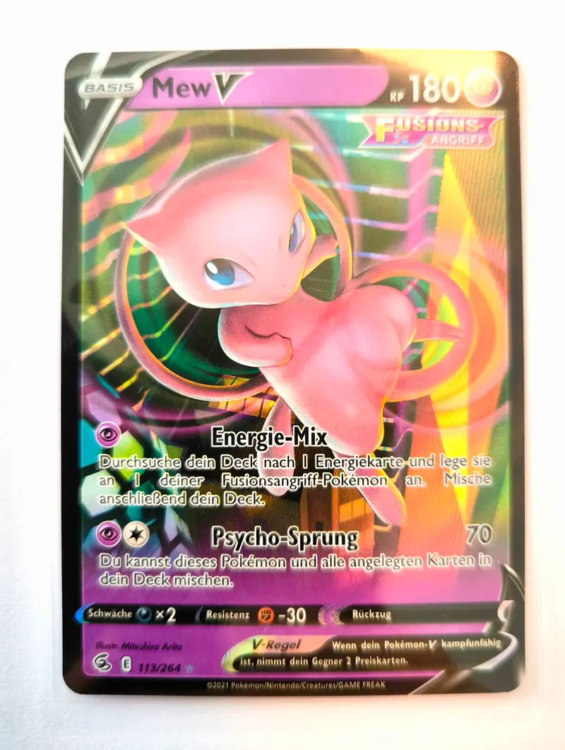 Pokemon Karte Mew VFull-Art Ultra Rare 113/264