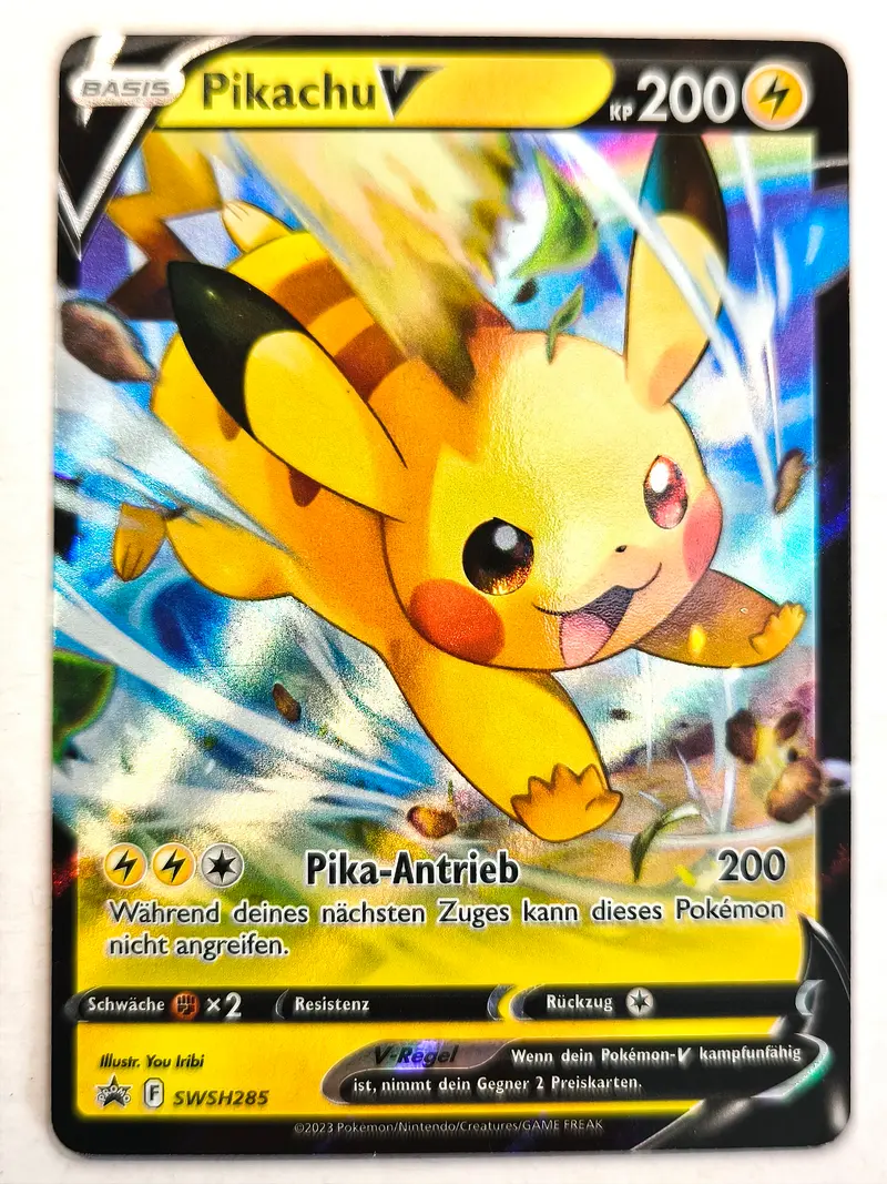 Pokemon Karte Pikachu V Black Star Promo SWSH285