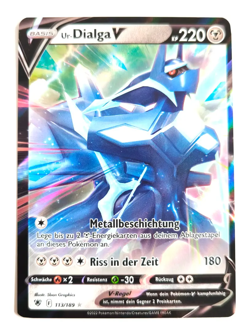 Pokemon Karte Ur-Dialga V  113/189