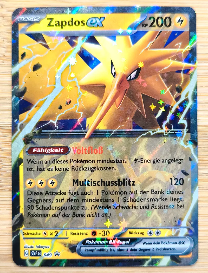 Pokemon Karte Zapdos ex Black Star Promo SVP049