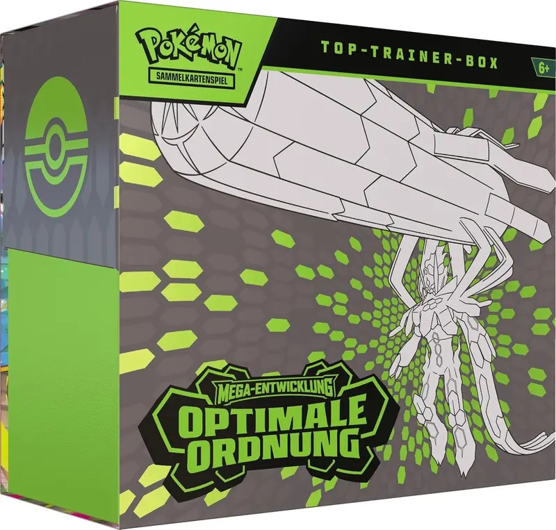 Pokémon ME03 Top-Trainer-Box Optimale Ordnung 9 Boosterpacks