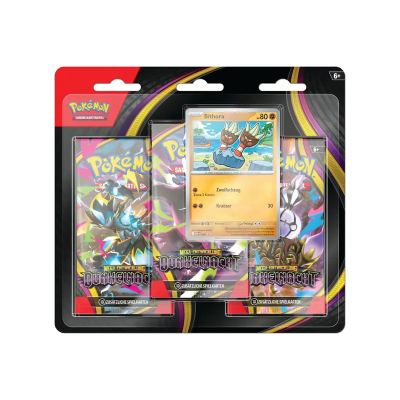 Pokémon Mega-Entwicklungen Dunkelnacht 3 Pack Blister Deutsch