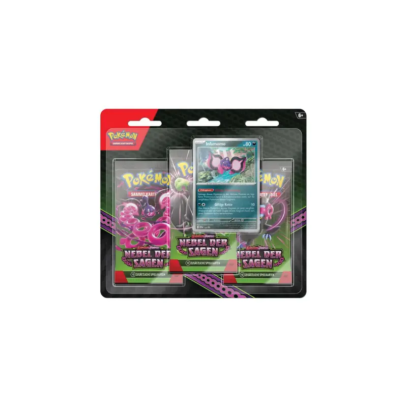 Pokémon Nebel der Sagen 3-Pack Blister Infamomo DE