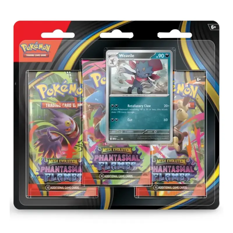 Pokémon Phantasmal Flames 3-Pack Blister Weavile Englisch