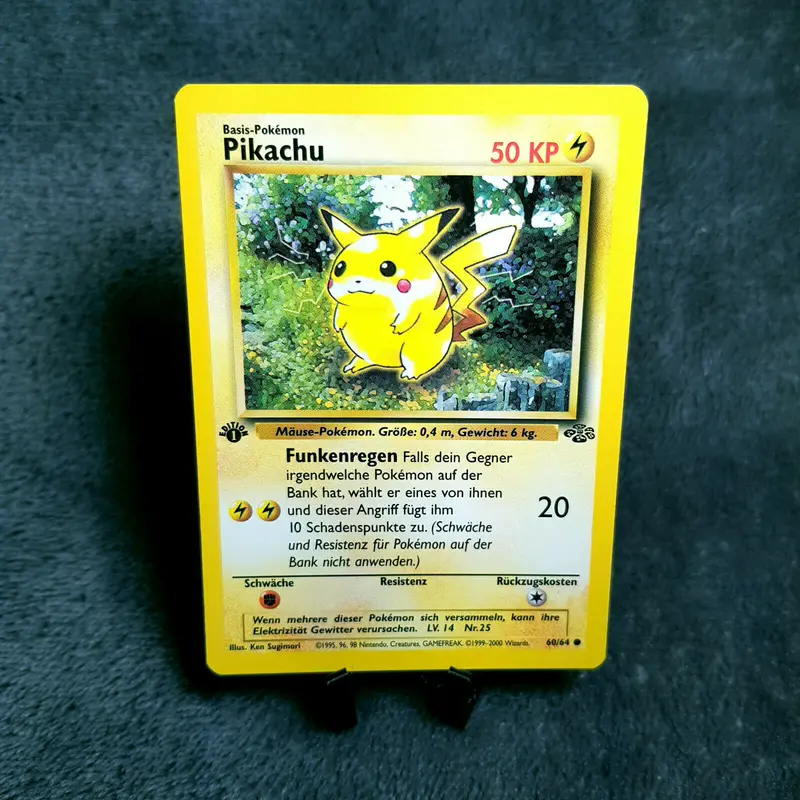 Pokemon - Pikachu 60/64 rare - 1. Edition - MINT - Jungle Set