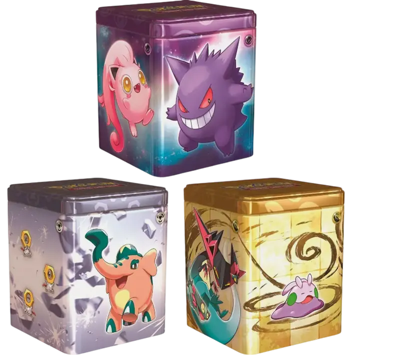 Pokemon Stacking Tins Stack Tin 2024 Stapelboxen (3 Stück) - NEU - englisch EN