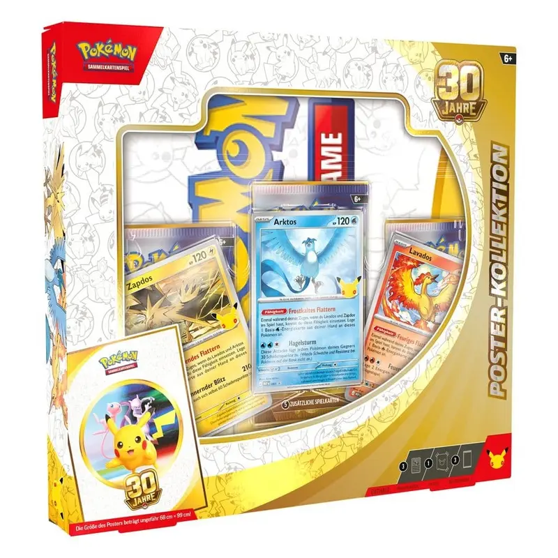 Pokémon TCG - Box - 30th Celebration - Poster-Kollektion - Deutsch