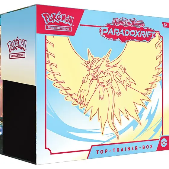 Pokemon TCG Karmesin & Purpur Paradoxrift Top Trainer Box Donnersichel