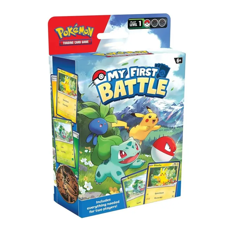 Pokémon TCG My First Battle – Pikachu & Bisasam (Starter-Kit mit 2 Mini-Decks)  NEU