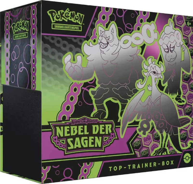 Pokémon Top-Trainer-Box KP06.5 Nebel der Sagen – 9 Booster