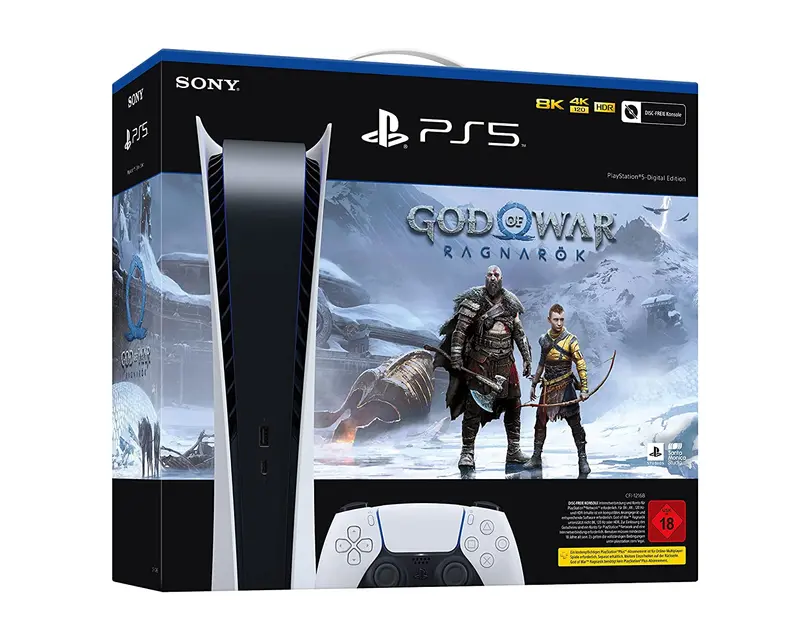 PS5™- Playstation 5 Digital Edition (825GB) – God of War™ Ragnarök Bundle - gebraucht