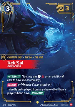 Rek'Sai, Breacher - Spiritforged (Showcase) [SFD-029a]