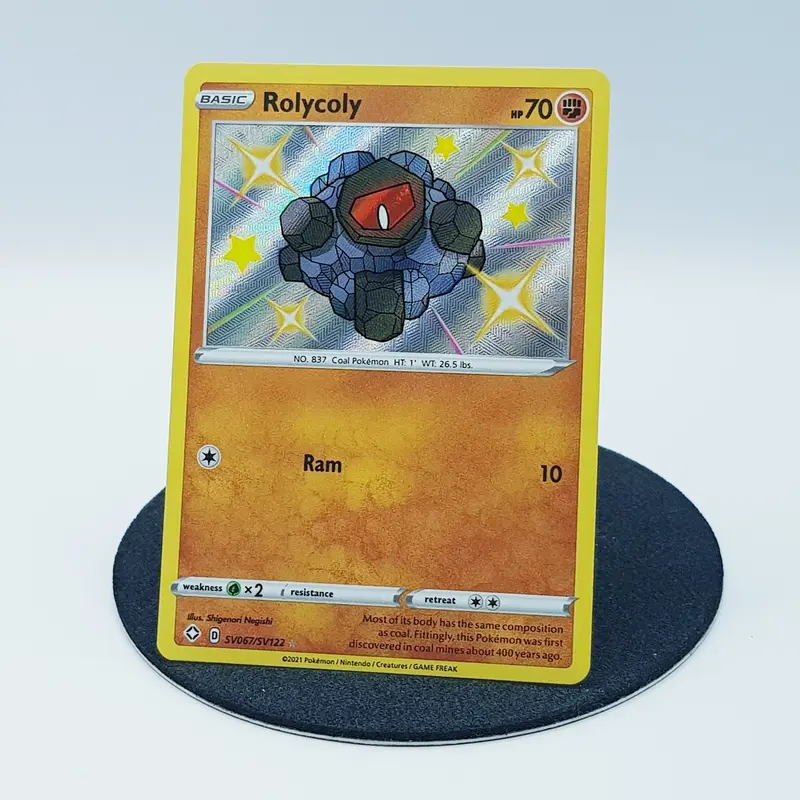 Rolycoly SV067/SV122 ultra rare holo - Shining Fates 2021 EN Pokemon