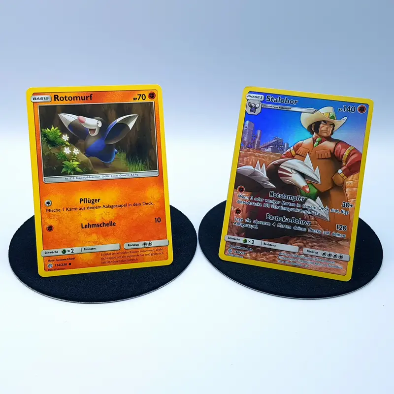 Rotomurf 114/236 Stalobor 246/236 rare Full Art holo Sonne & Mond 2019 Pokemon