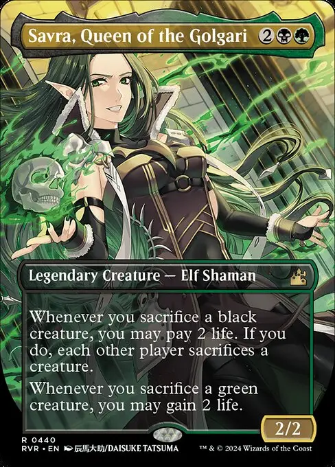 Savra, Queen of the Golgari (V.2) XRVR-440 Rare Englisch