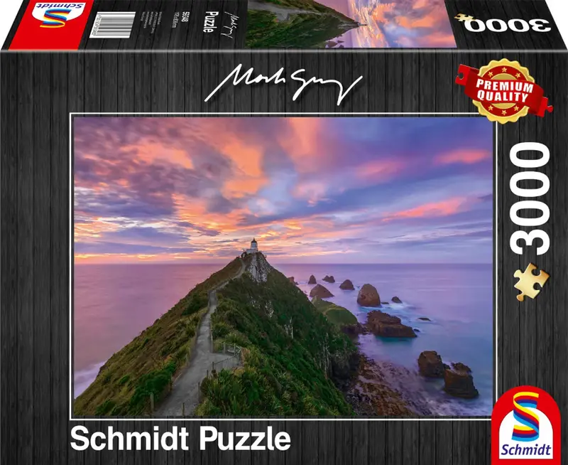 Schmidt Spiele Puzzle Mark Gray Leuchtturm Neuseeland 3000 T.
