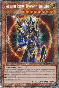 Schwarz Glänzender Soldat - Gesandter des Anfangs (V.1) RA03-132 Platinum Secret Rare Near Mint Deutsch 1. Auflage