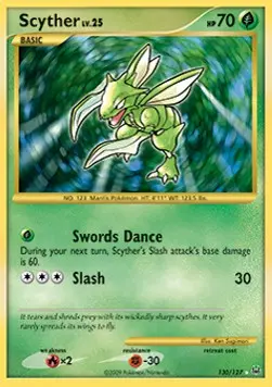 Scyther Lv.25 PL-130 Secret Rare Englisch