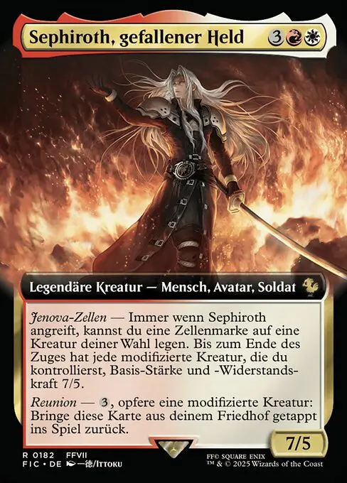 Sephiroth, Fallen Hero XFIC-182 Rare Deutsch