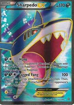 Sharpedo EX PRC-152 Ultra Rare Light Played Englisch