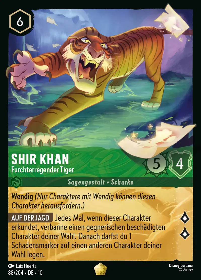 Shir Khan - Furchterregender Tiger 10WHI-088 Legendary Deutsch