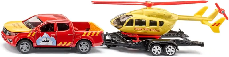 Siku 2570 Nissan Navara mit Helikopter Offroad-Rettungsset 1