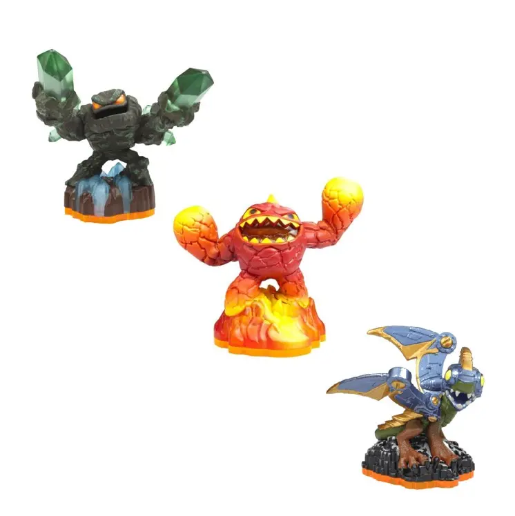 Skylanders Giants Triple Pack (Prism Break, Eruptor, Drobot) - gebraucht