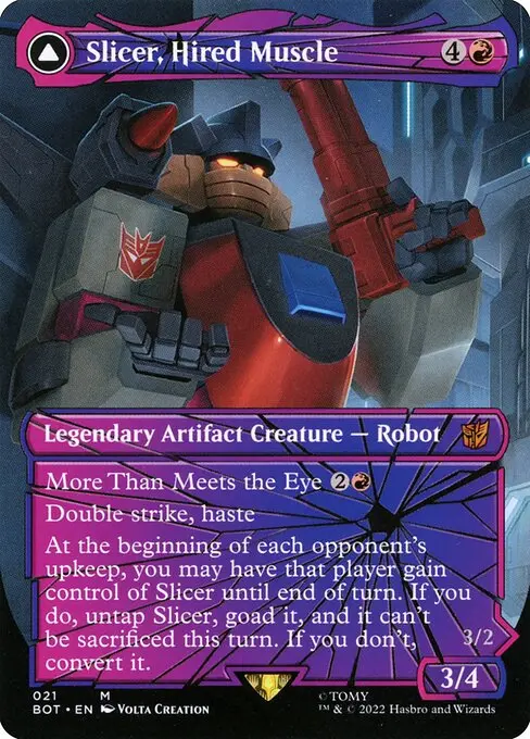 Slicer, Hired Muscle // Slicer, High-Speed Antagonist (V.2) BOT-21 Mythic Deutsch