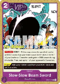 Slow-Slow Beam Sword (OP07-076) OP07P Common Englisch