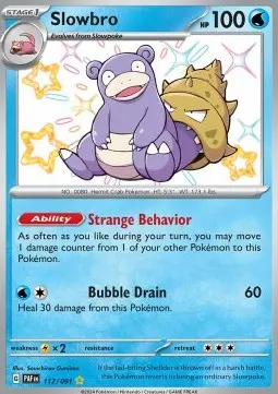 Slowbro PAF-117 Shiny Rare Englisch