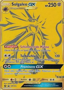 Solgaleo GX SM-SM104a Promo Deutsch
