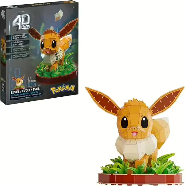 Spin Master - Evoli 4D Build Puzzle - Pokémon - ab 12 Jahren